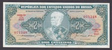 [UNC] 1956 Brazil 2 Cruzeiros P-157Ab [A09-2]