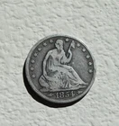 1854 P Seated Liberty Half Dollar- Philadelphia, With Arrows