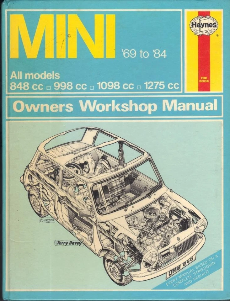 MINI COOPER S,1275 GT,CITY E,VAN,PICK-UP,MAYFAIR,CLUBMAN HAYNES MANUAL 1969-1984 - Image 1 of 1