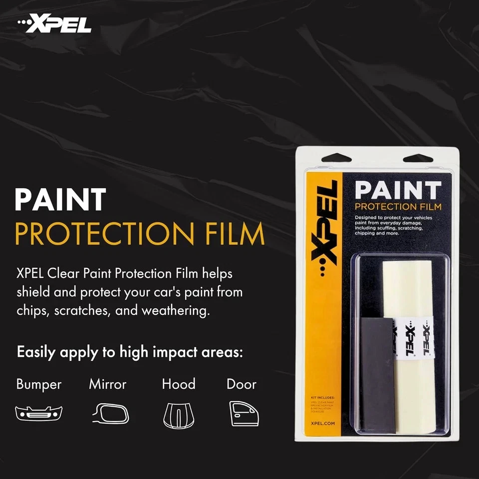 Rollo de película de protección de pintura transparente XPEL, 6" X 84" - Envoltura PPF de poliuretano para vehículos Foto 2 de 4