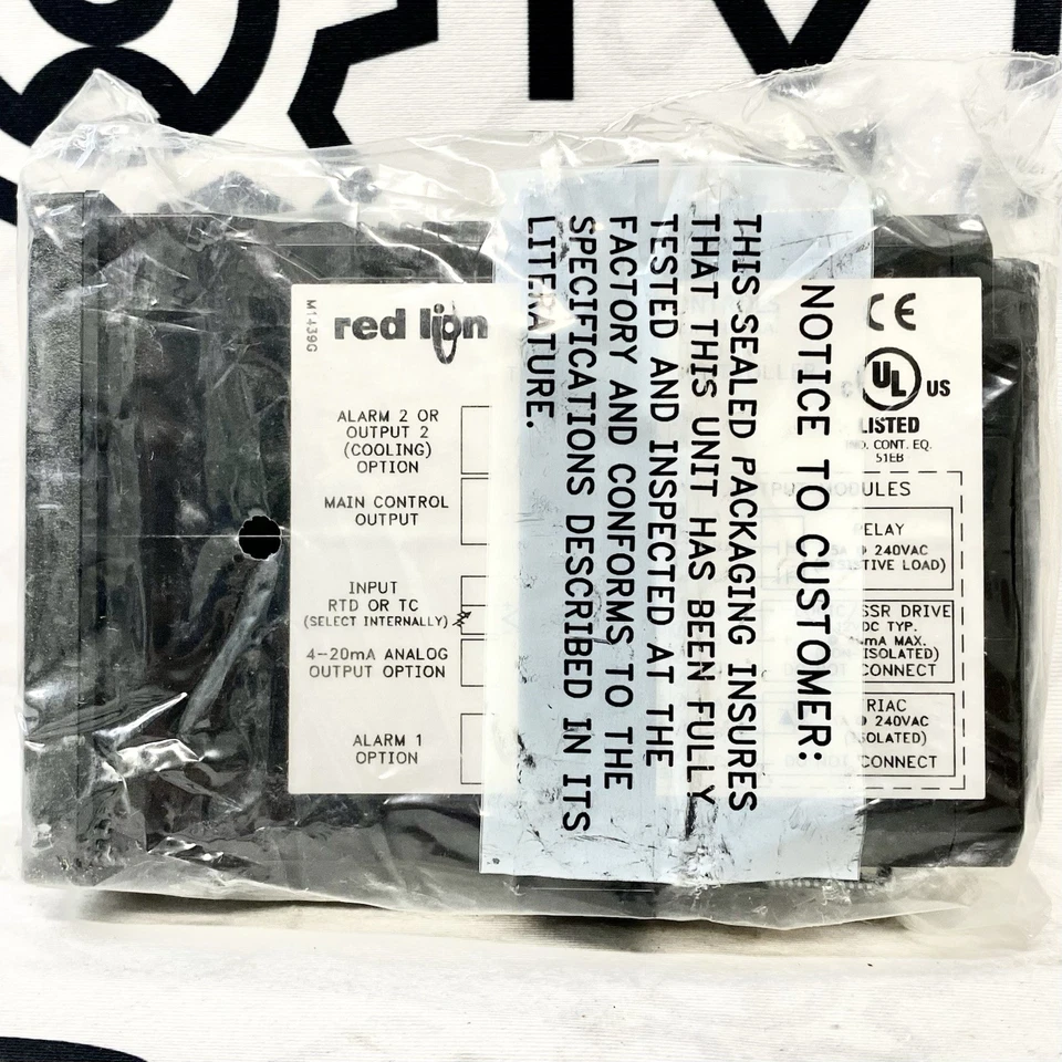 Red Lion Controls TCU11001 Temperature Controller NEMA 4X IP65 4-20mA Dual Alarm - Image 4 of 4