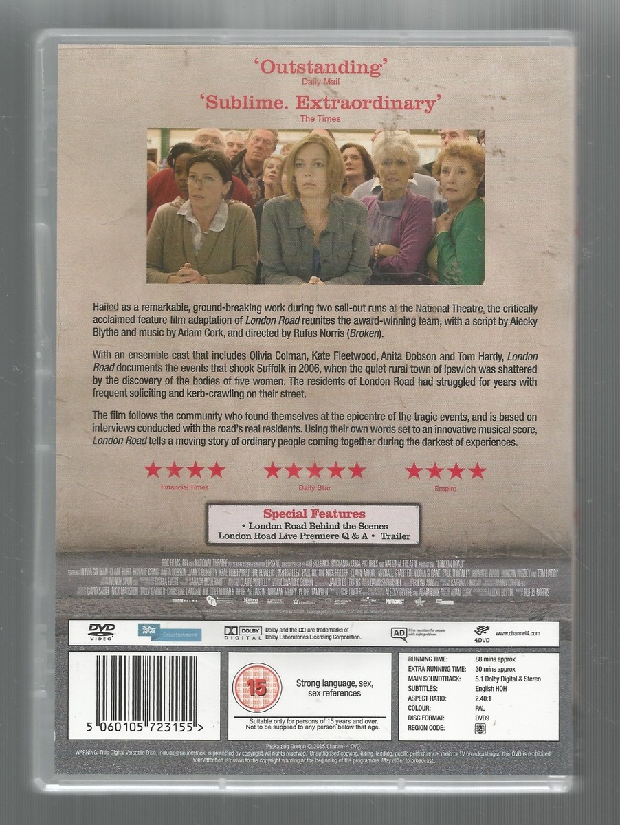 LONDON ROAD - Olivia Colman / Anita Dobson / Tom Hardy - UK REGION