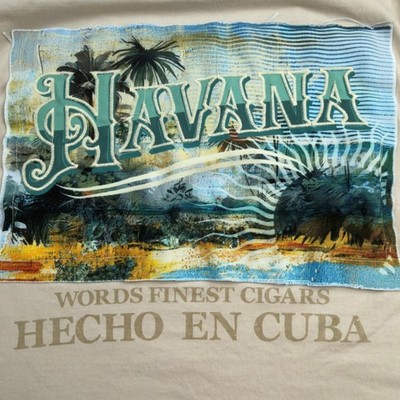 Rebel Vengeance Havana Cuba Cigars Tee Shirt Men's Sz XL Summer Beach FL