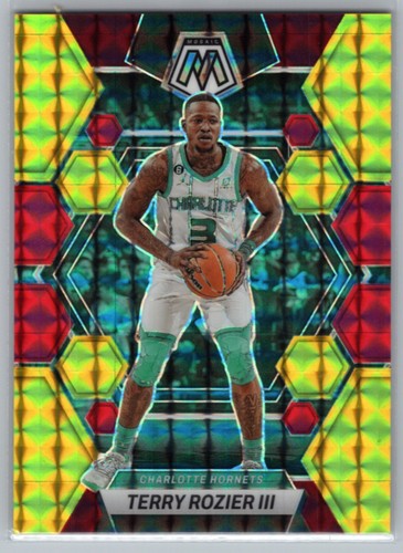 2022-23 Panini Mosaic - Choice Fusion Red and Yellow #33 Terry Rozier III #/88