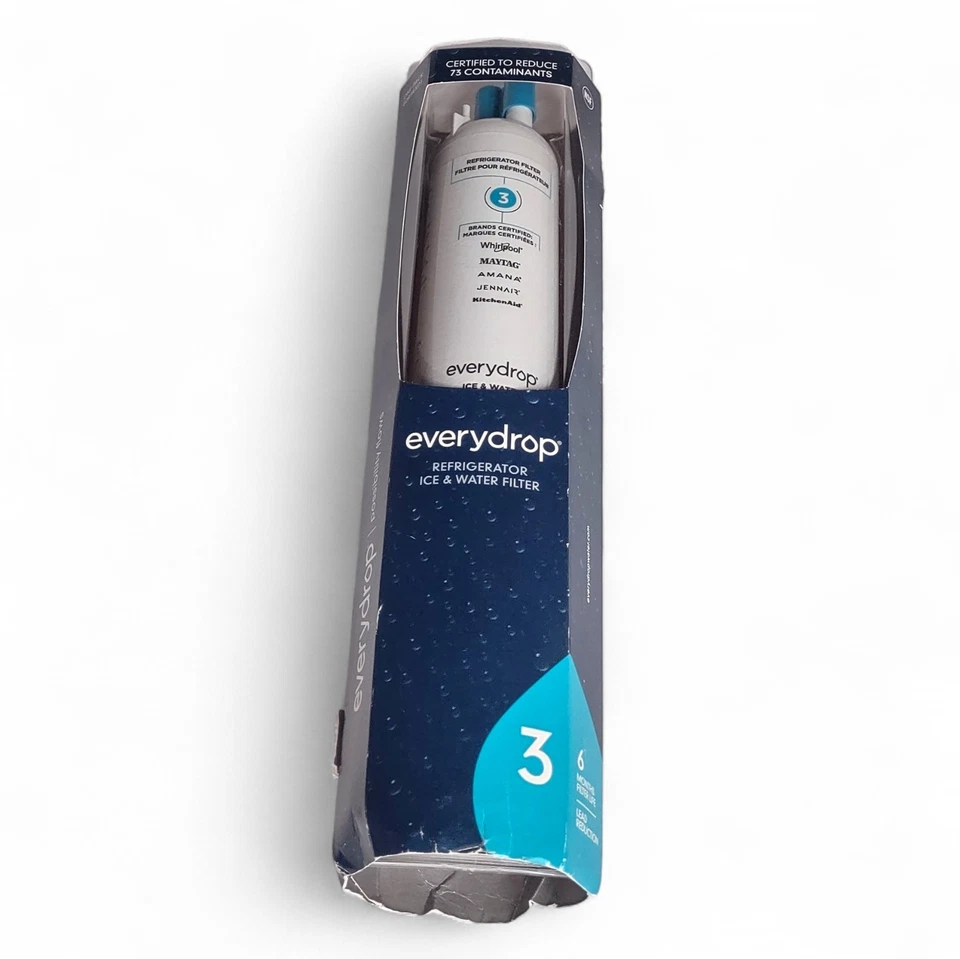 EVERYDROP Replacement ICE & WATER Refrigerator Filter #3 Whirlpool and More NEW - Image 2 of 4