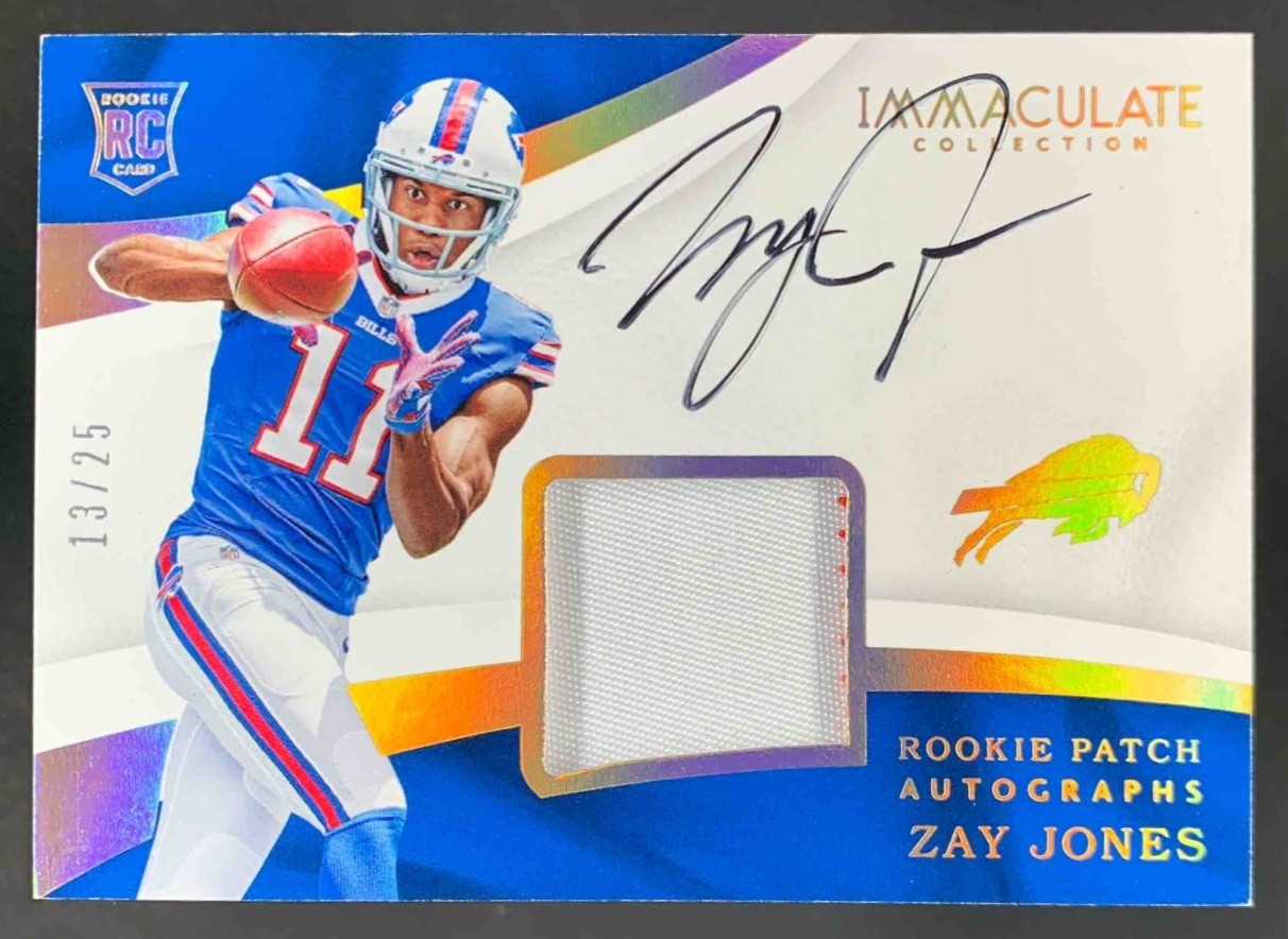Zay Jones Panini Immaculate Collection #133 Patch Autograph-Gold