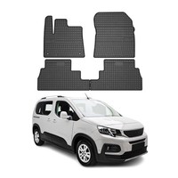 Omac Gummi FußMatten FüR Peugeot Rifter/E-Rifter 2018-2026 TPE Schwarz 4X