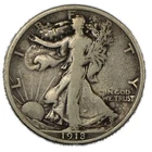 1918-S VF Walking Liberty Half Dollar 50C Silver Very Fine