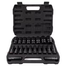 20-Piece 1/2" Drive Deep Impact Socket Set for Pneumatic Wrench