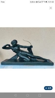 statue diane art deco - Photo 1/4