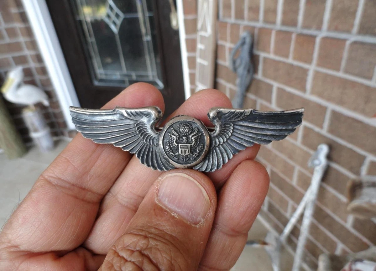 WWII US Army Air Force USAAF Air Crew Members Wings BADGE PIN