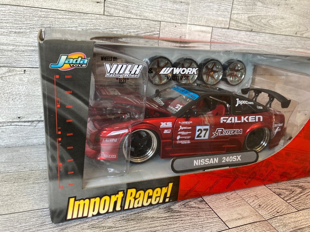 1/64 Jada Toys 240SX セット Jada Toys Import Racer Nissan 240SX - 1:24 Scale Diecast - Red