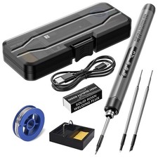 Set USB Saldatore Ricaricabile Portatile Grigio