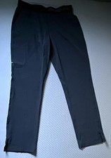 SKECHERS by Barco Women  s Black Solid Knit Scrub Pants Size M