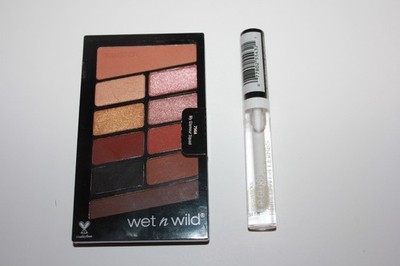 Wet n Wild Color Icon Eyeshadow 10 Pan Palette #756A + Lip Gloss #543B Sealed
