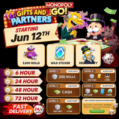 MONO.POLY GO - Partners Event Jun 12Th. 80K Points Full Carry   24/7 .  