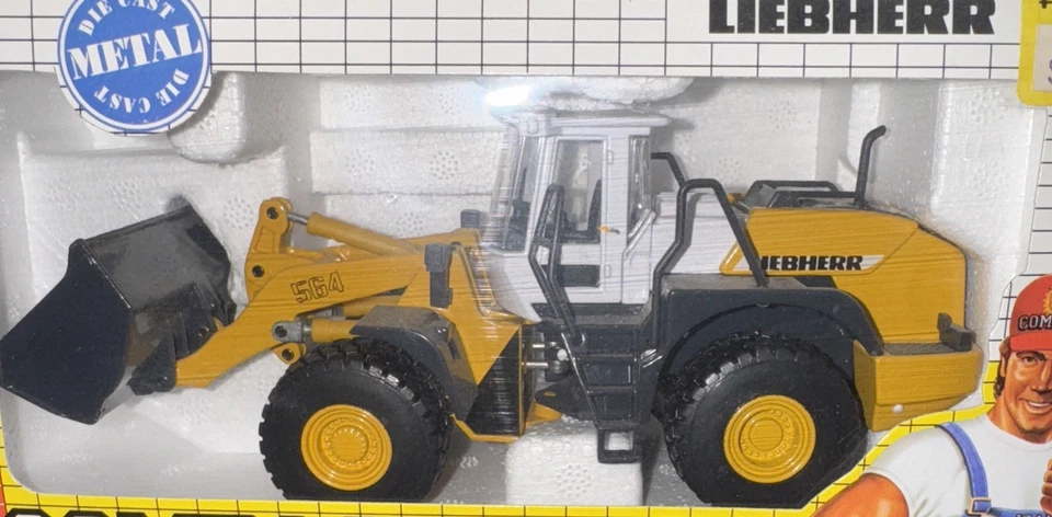 Joal 263 1:50 Scale Articulated Wheel Loader Liebherr L564 Die-Cast Metal - Image 2 of 4