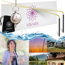 Vibratis Dowsing Rods with Handles Premium Quality Divining - Ghost... 