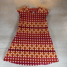 Uncle Frank Dress Women’s XS Multicolor Geo Print Boho Shift Artsy Dopamine Chic