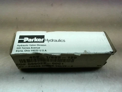 Parker 452-1/8S2-125 HY-PRESS Check Valve High Pressure Hydraulic Flow Control