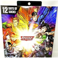 Boys Socks Justice League 12 Days Of Socks 2018 Dc Set Shoe Size Medium
