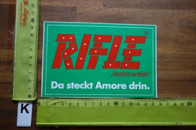 Alter Aufkleber Bekleidung Jeans Jackets Jacken RIFLE (KE)