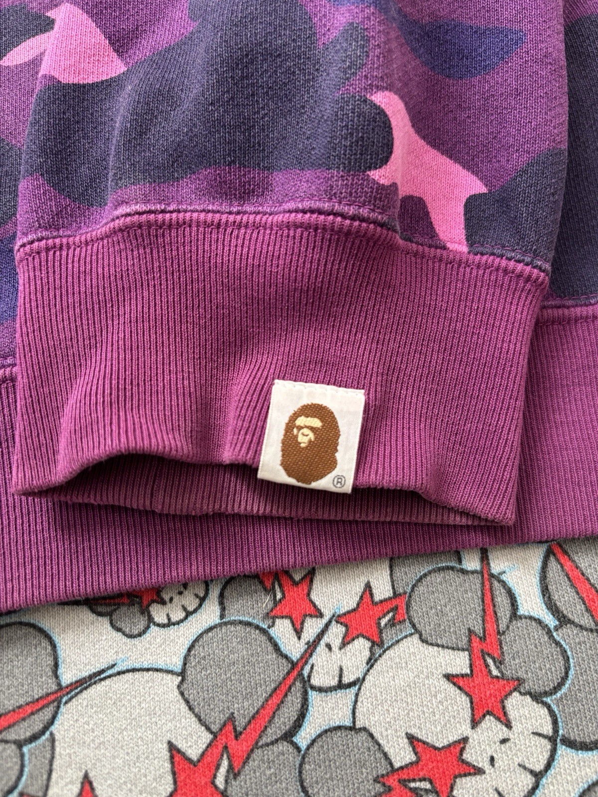 A Bathing Ape Split Multicolor Camouflage Full Zi… - image 3