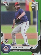 2026 Topps Now Road to Opening Day # OD-172 Nolan McLean Green /99 RC NY Mets SP
