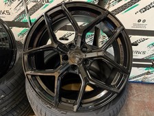VW Golf R Pretoria + TYRES 19” Alloy Wheels 5x112 Gloss Black ALUWERKS XT2