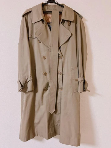 Burberry'S Uk Made 90 Trench Coat con Fodera Uomo #EB ZHA