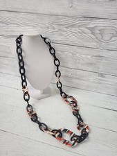 JCUK Chunky Geometric Colourful Resin Statement Necklace. PB