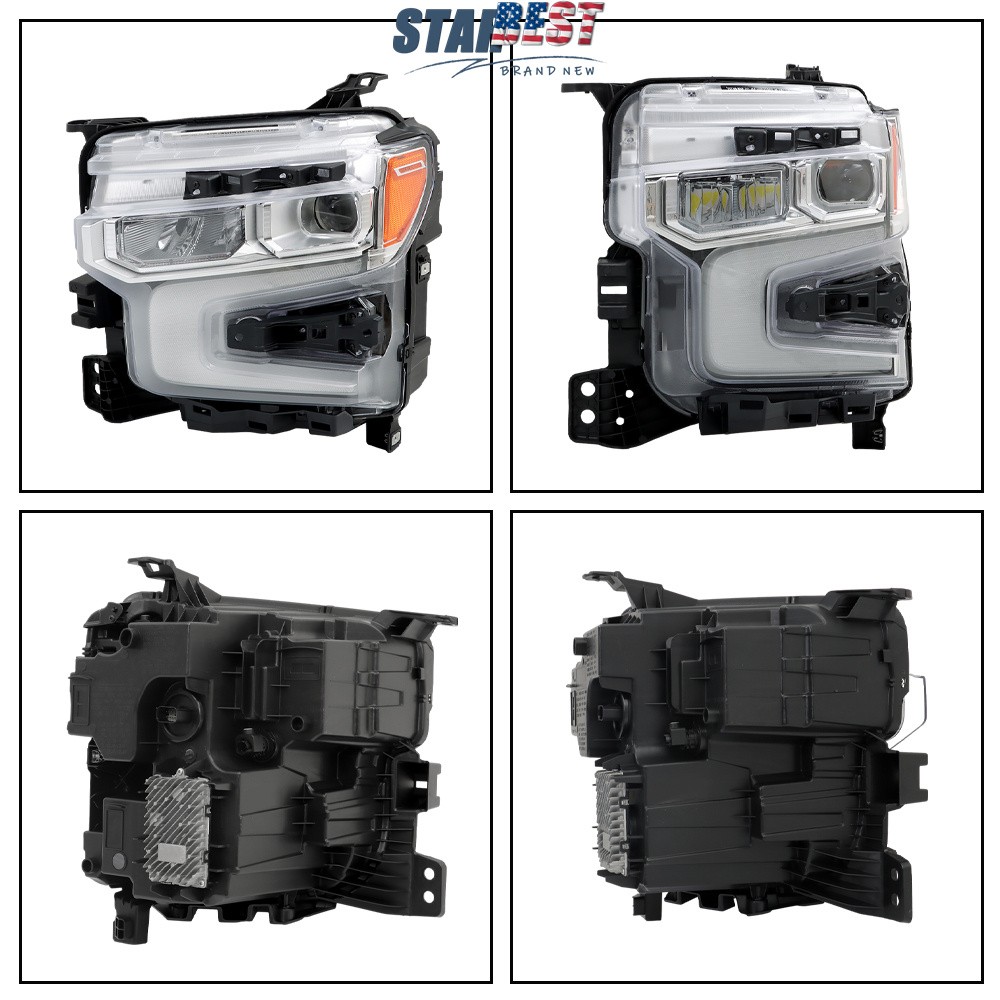 Left+Right Side Headlights For Chevrolet Silverado 1500 LTZ RST 2022-2024 LED