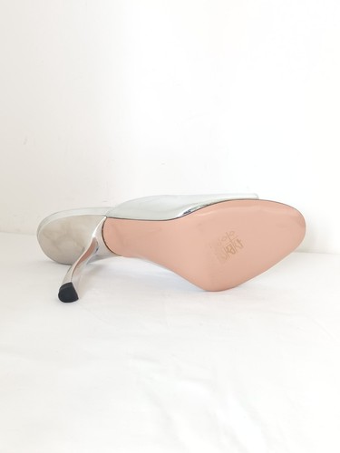 Piferi Silver Peep Toe Heels - Picture 6 of 14