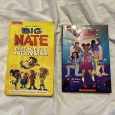 Lot of 2 Nickelodeon Kids Books Big Nate That Girl Lay Lay Paperback