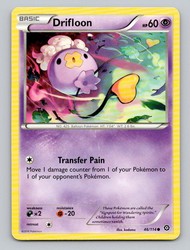 Drifloon 46/114 Steam Siege Common Pokemon Card