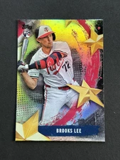BROOKS LEE 2025 Topps Series 1 #SMLB-19 Stars Of MLB Foil REFRACTOR - Twins