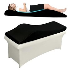 Ergonomic Lash Bed Topper Massage Table Pad, 30D Foam 70" x 23.6" Black