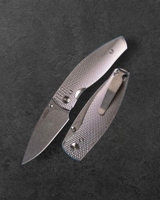 Three Rivers Mfg. (TRM) Neutron 2 - Titanium 3D Contoured LIZARD SKIN - 20CV Bla
