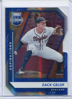 2021 Elite Extra Edition Aspirations Blue Die Cut Zack Gelof 1/82