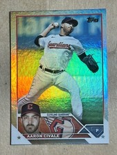 RARE 2023 Cleveland Guardians Aaron Civale Topps Series Two SILVER FOIL #433 SP