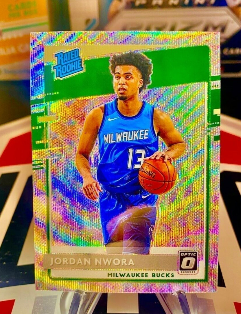 2020-21 Jordan Nwora Panini Donruss Optic Silver Wave Prizm Rated Rookie #189