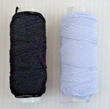 Shirring Elastic 20M spools x 0.6mm Black Or White