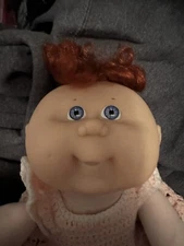 Vintage 1989 Cabbage Patch Kids Doll Red Hair Blue Eyes