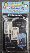 Crafter's Pride Make It Your Way Sq. Switchplate Painting/Embroidery Kit RARE