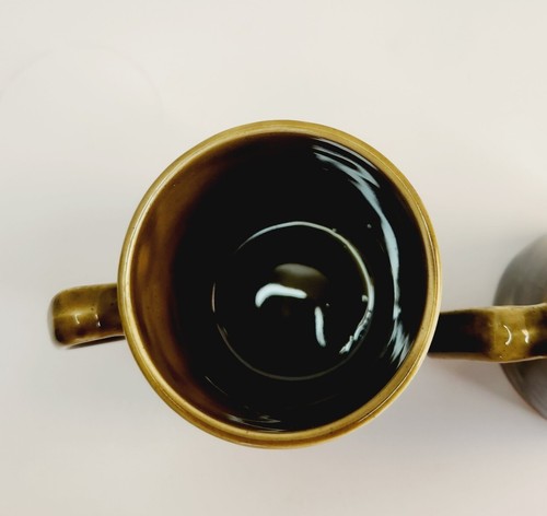 Vintage Arklow McDonagh Swirl olivgrün Kaffeetassen 4" Irland Geschenkartikel - Bild 9 von 15