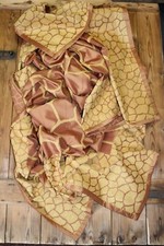 Rasch Tagesdecke-Überwurf Decke Afrika-Look Giraffenfell-Motiv 170 cm x 260 cm 