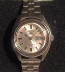 Vintage Seiko 5 4206-0010 AUTOMATIC Ladies Silver Tone DAY DATE