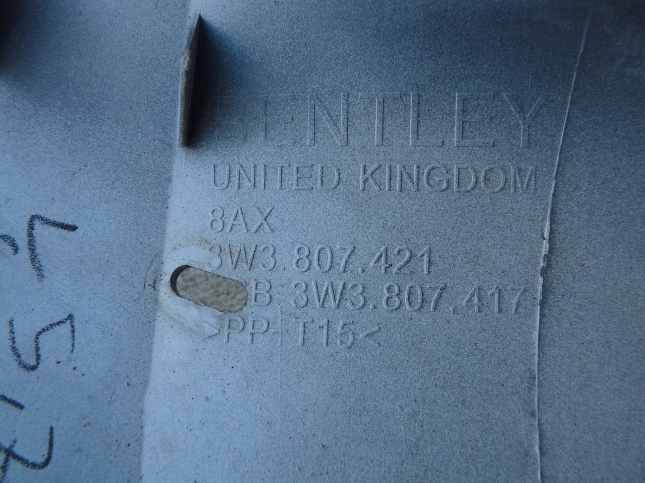 14 15 BENTLEY CONTINENTAL GT REAR BUMPER 3W3 807 421 OEM