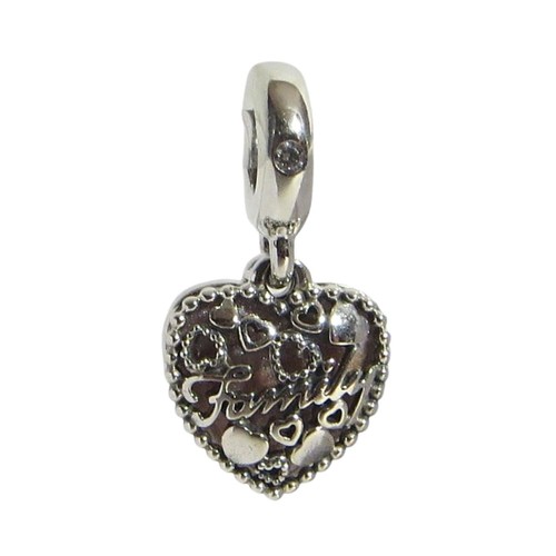 Pandora Love Makes A Family Enamel and Sterling Silver Charm 796459EN28