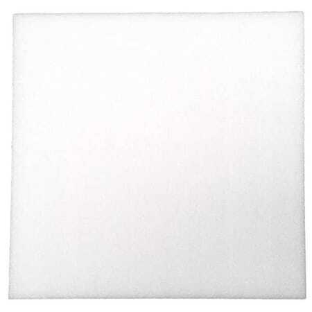 Zoro Select Zusa-Pu-181 Foam Sheet, Open Cell, 24 In W, 24 In L, 1 In Thick,